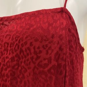 SOLD OUT: Motel red leopard print top ready for date night! Size M
